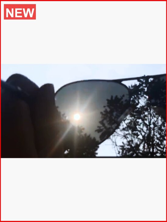 Polarized Aviator Sunglasses Metal Frame Lightweight Driving UV400 58mm